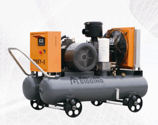 Ar / Água de resfriamento estacionária (estrutura aberta) Screw Air Compressor